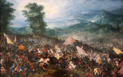The Battle of Gaugamela on October 1, 1602 by Jan the Elder Brueghel